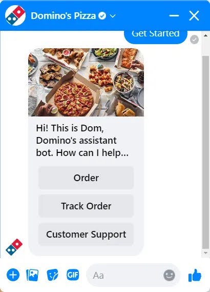 Domino’s Pizza bot (Dom)