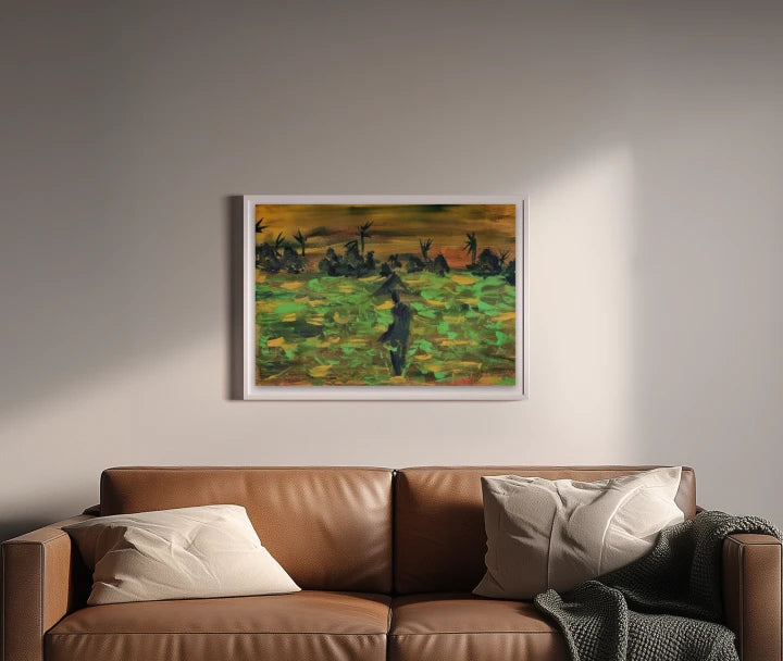 premium art poster and canvas prints, with originals available, from QART , of the artwork " The Meadow "