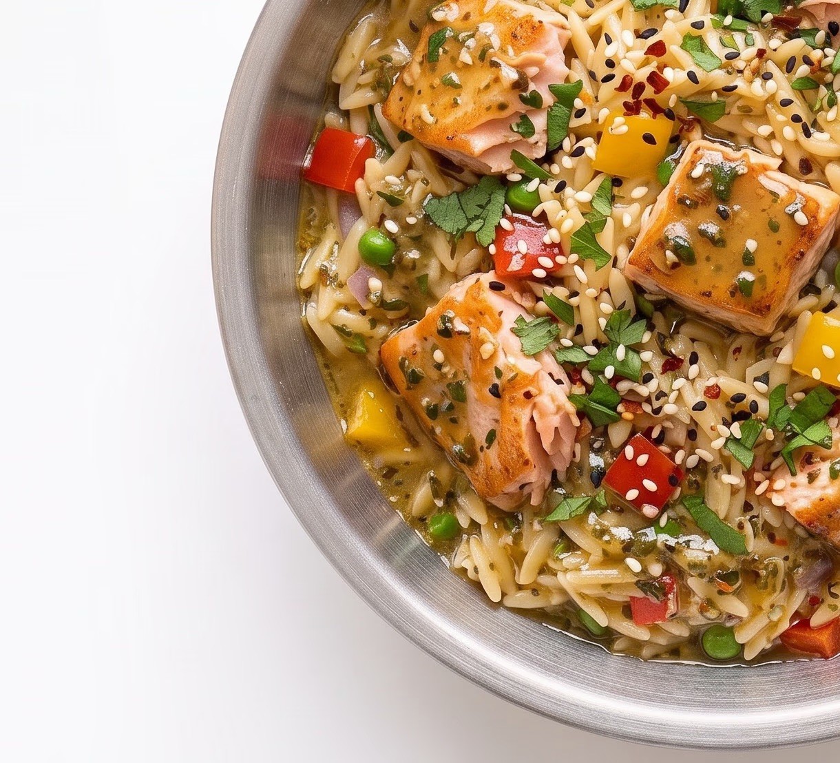 Salmon Orzo
