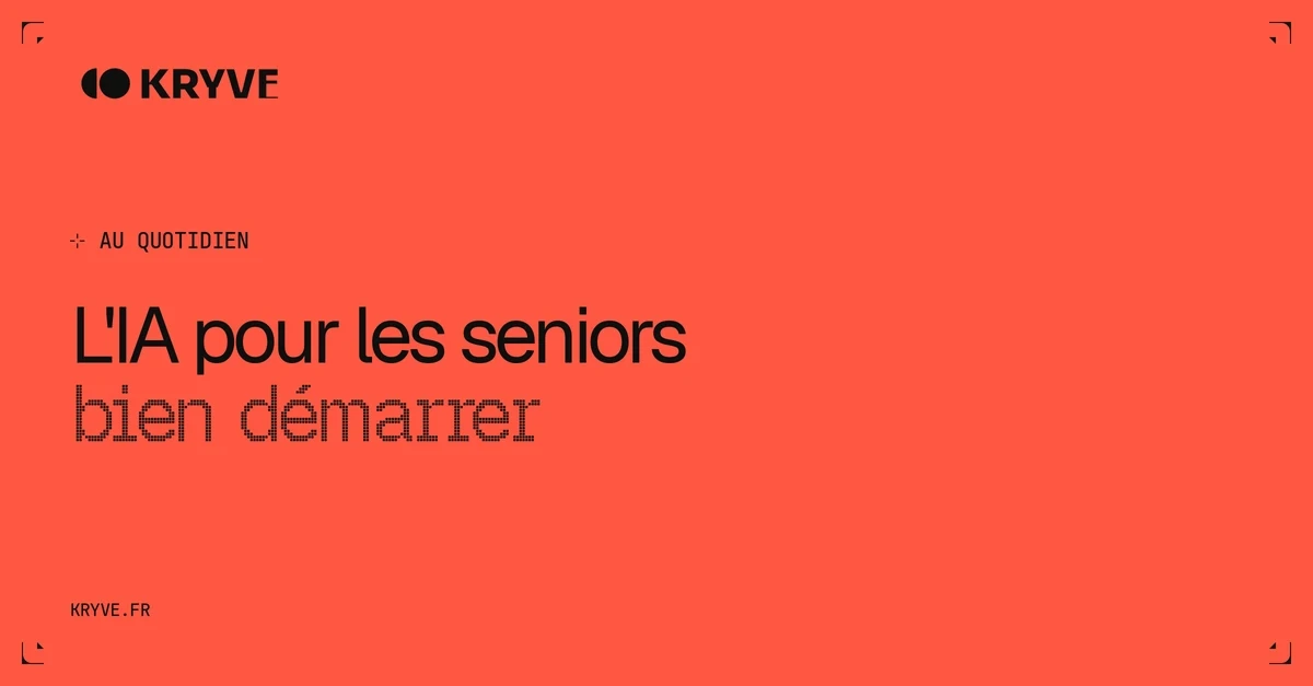 IA pour les seniors : couverture Kryve, catégorie Au quotidien