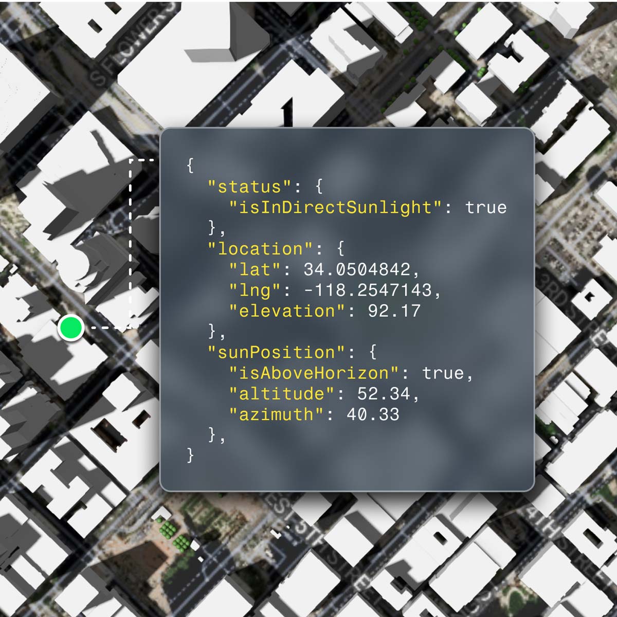 Shadowmap API delivers high-precision sunlight and shadow information to your applications