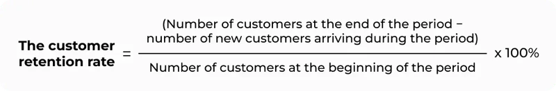 The_customer_retention_rate_formula