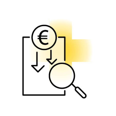 Darstellung der Dokumente mit einer Lupe