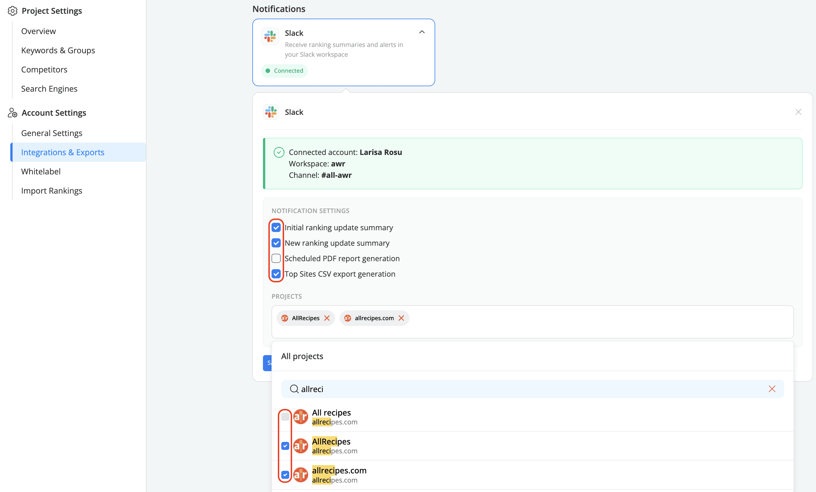 how-to-set-Slack-motifications-and-projects-in-AWR