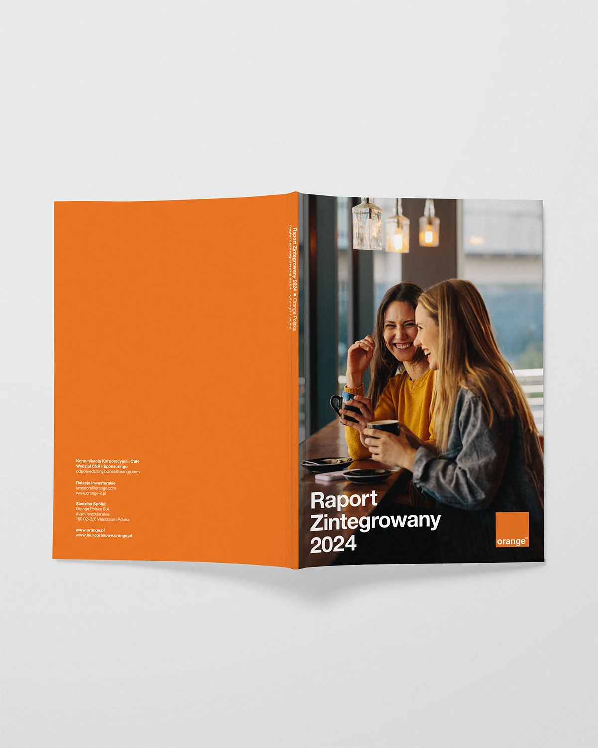 Orange report 2024 - back and front covers and spine