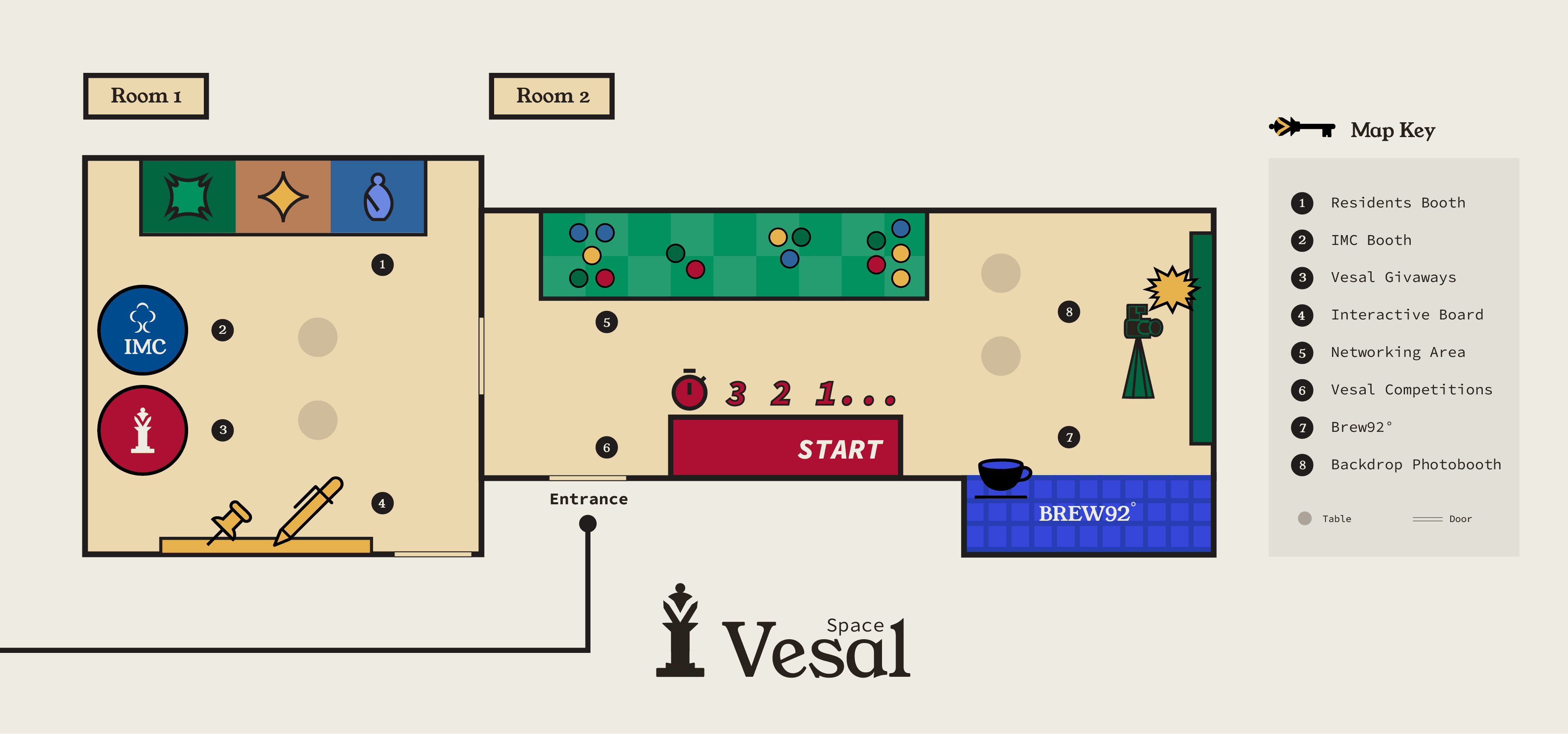 Vesal Day Map