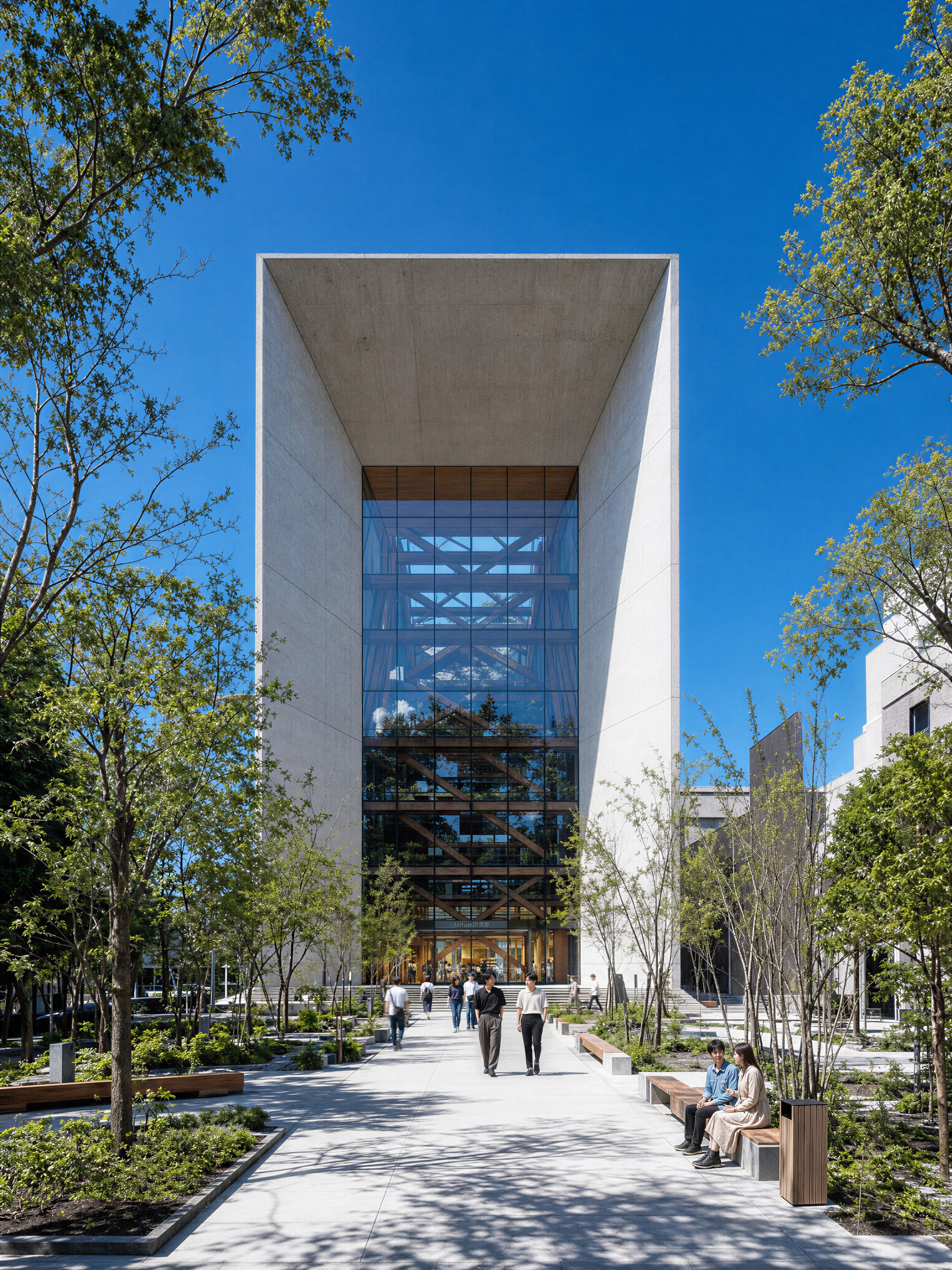 atrium アトリウム　Werner Blaser　 　本　建築　中庭　回廊 本 atrium アトリウム Werner Blaser 本 建築 中庭 回廊