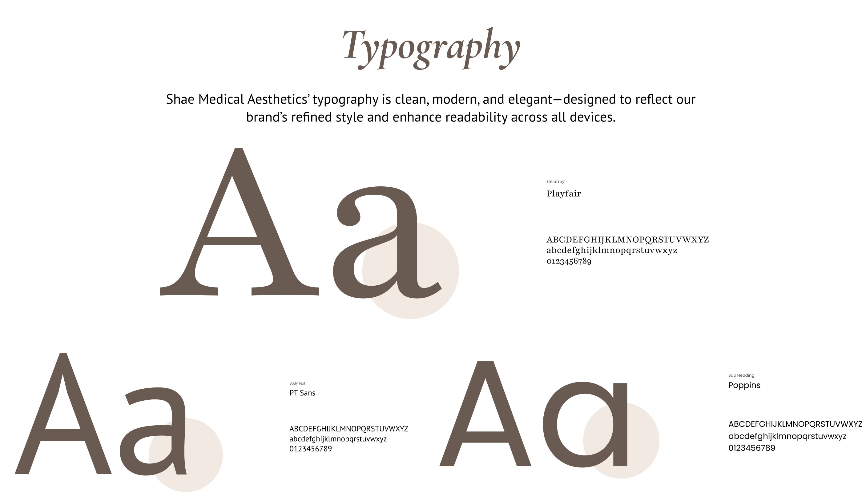 Typography example showcasing the use of Source Sans and Playfair fonts, with a close-up image of a person's eyes and eyebrows, demonstrating the font styles and character sets.