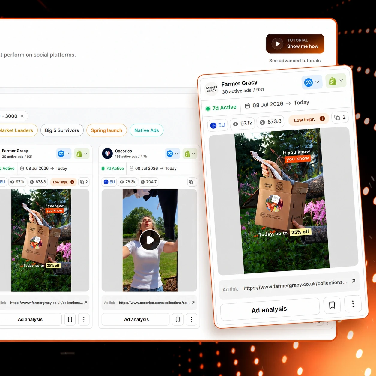 Analyze Ad Creatives & Funnels