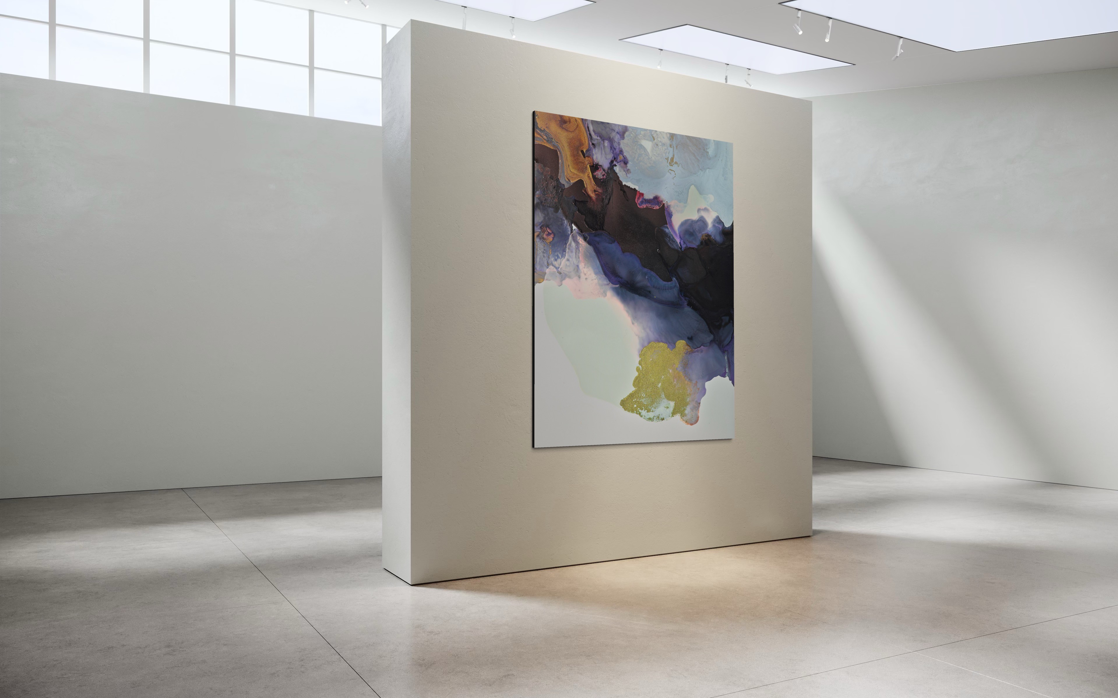 A formal oil painting of a man in a black coat, wearing a medal on his chest