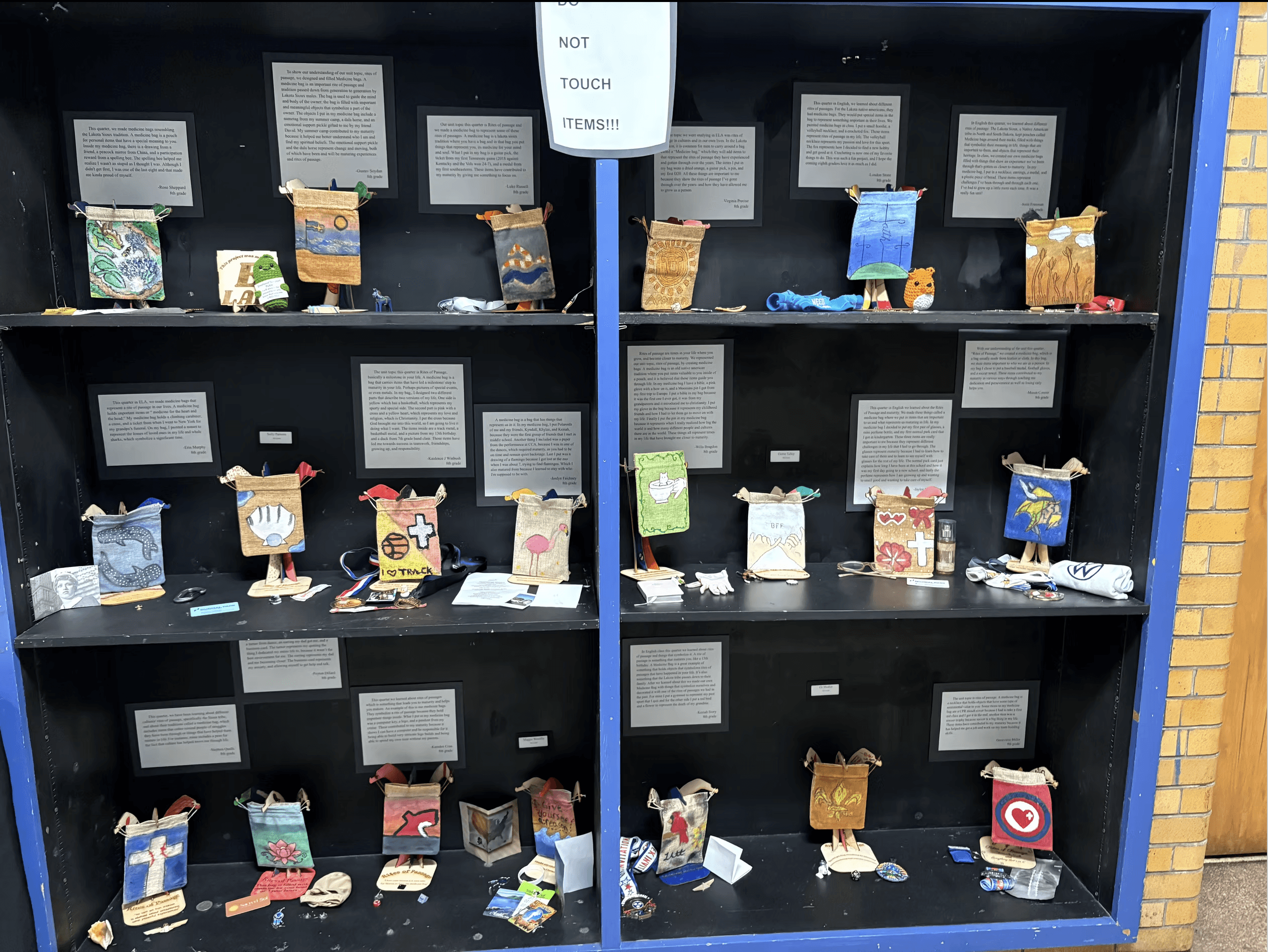 Normal Park Museum Magnet Upper School eLab class work displayed.