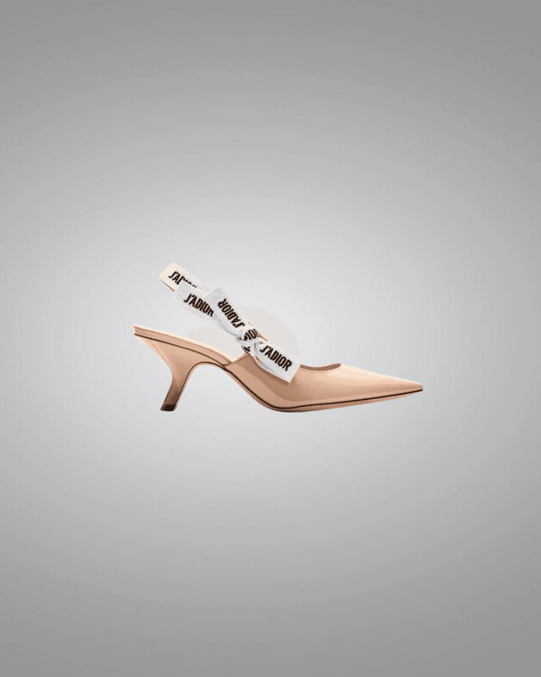 Dior J’Adior Slingback Pump in Nude Patent Calfskin