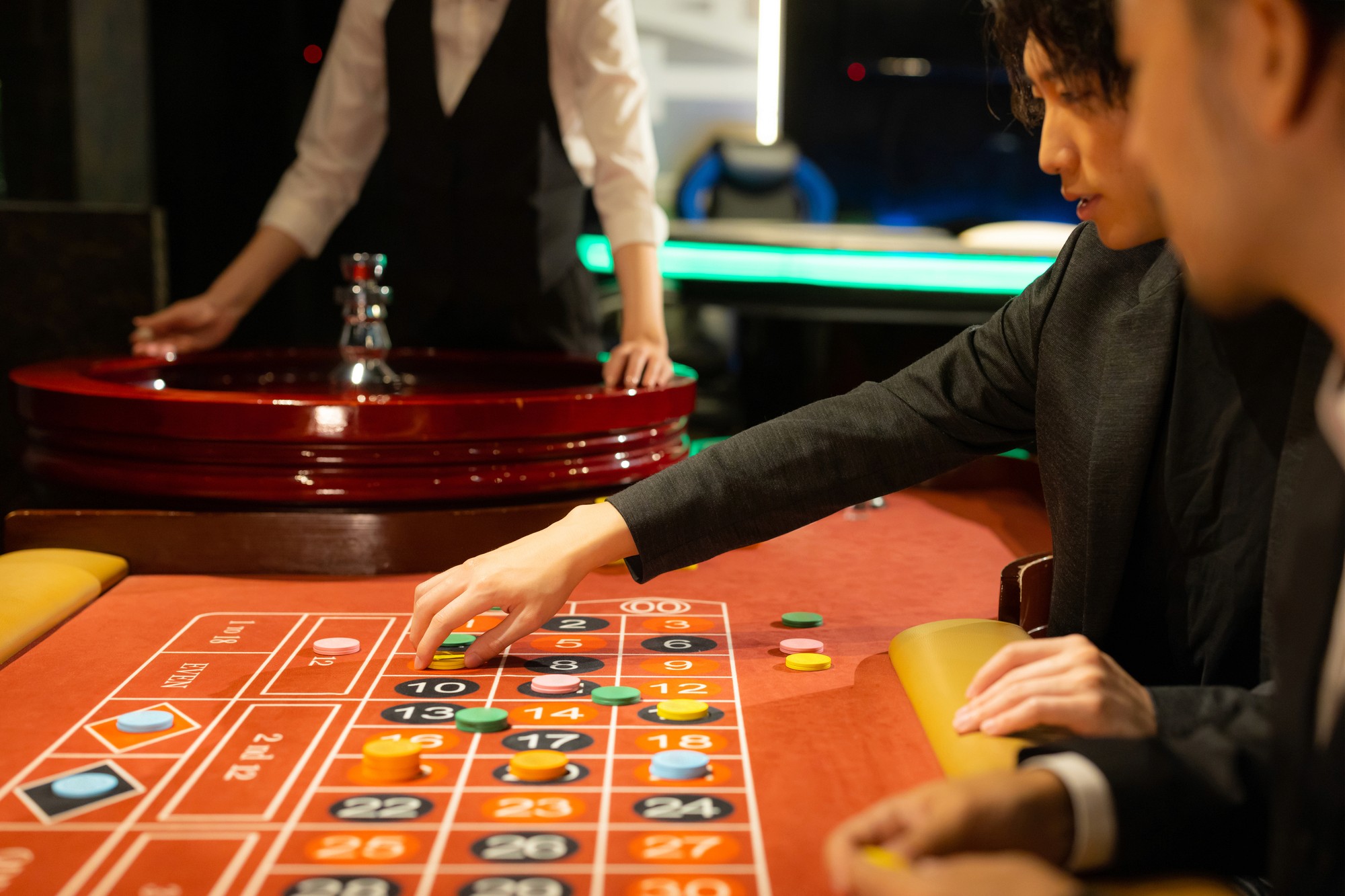 woman floating on body of water