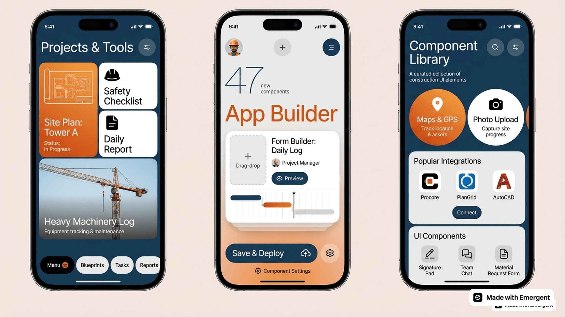 Construction Management App Made With Emergent
