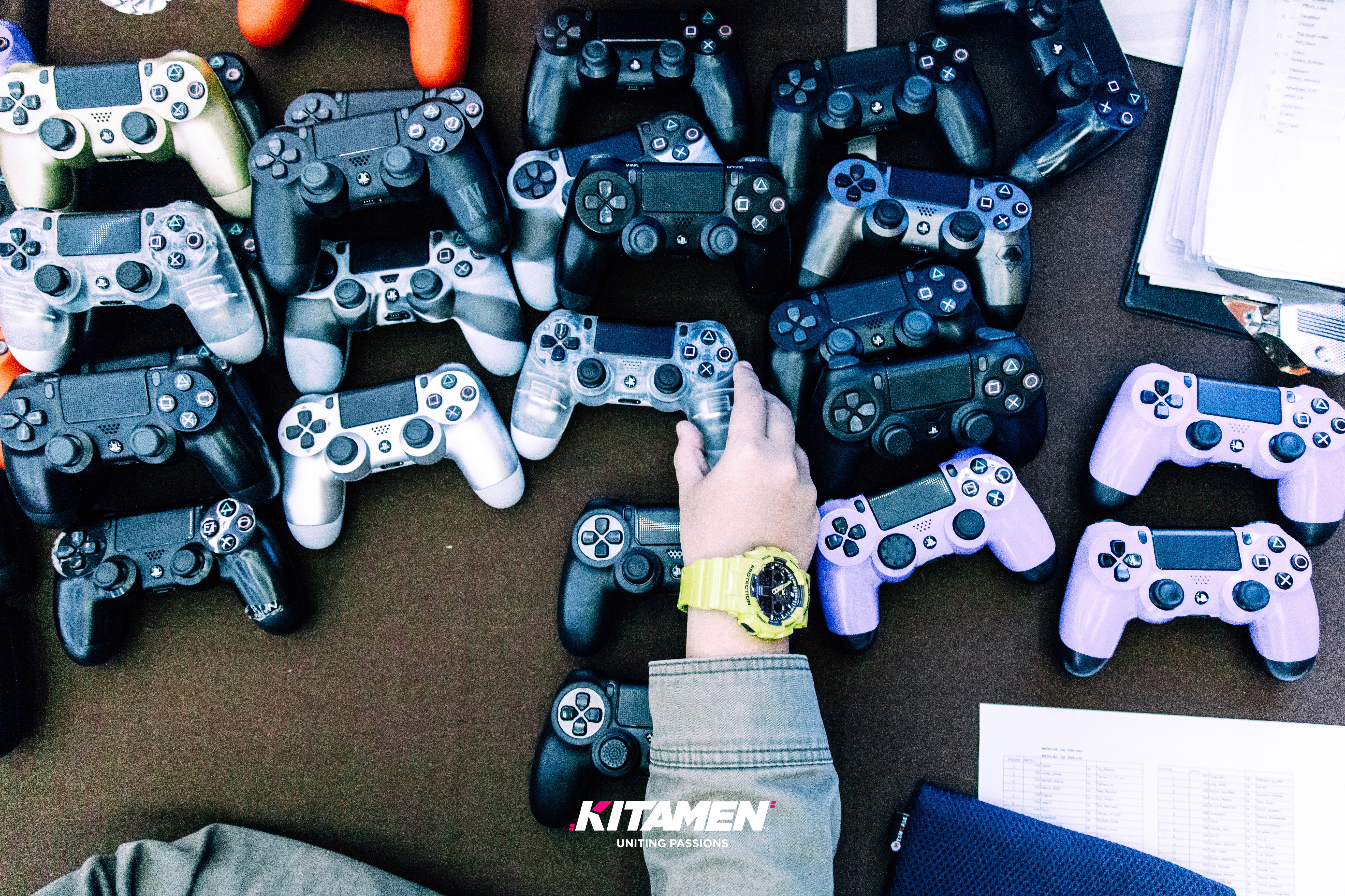 a dropping bottle with bird of paradise flower