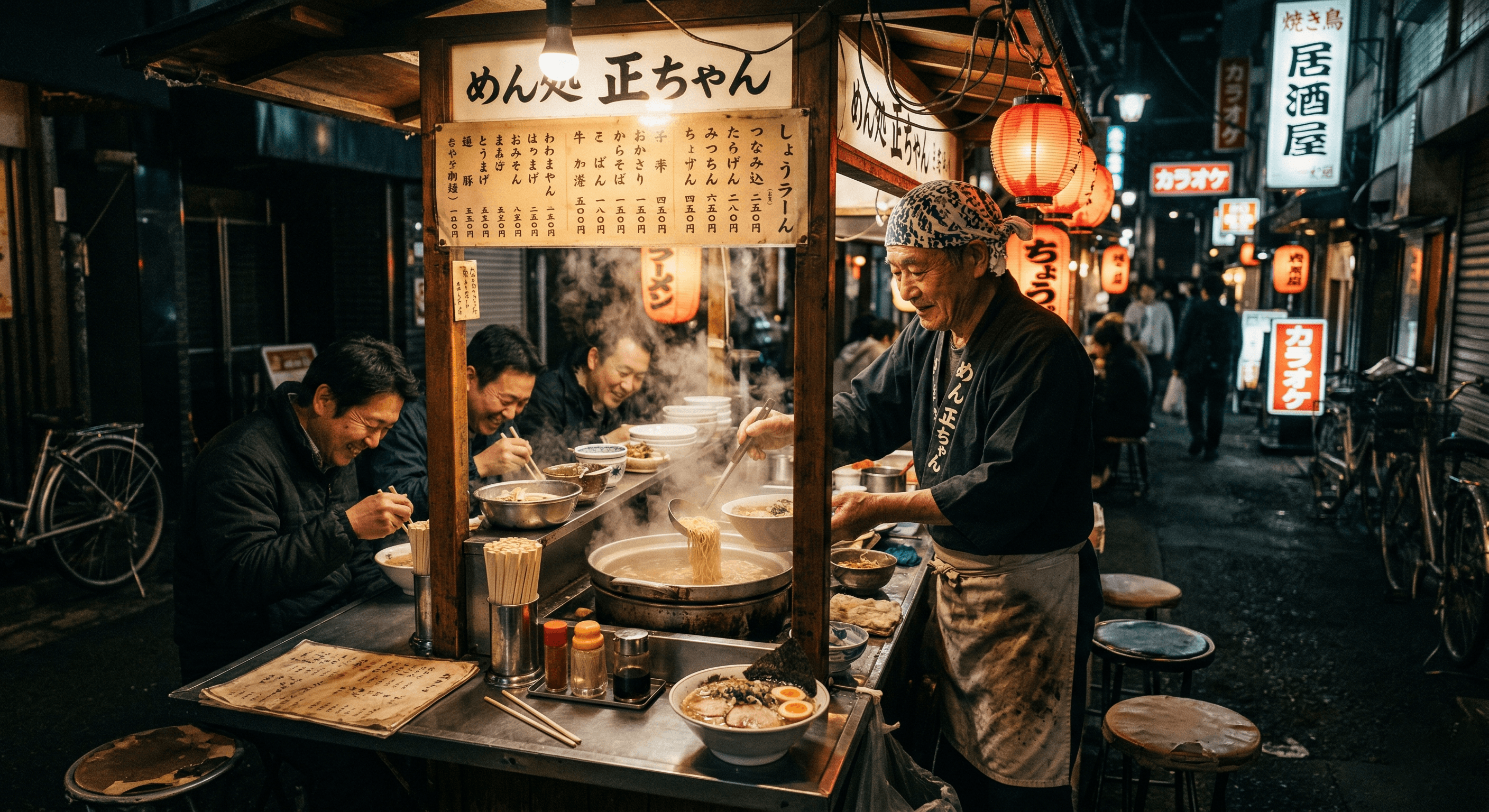 Tokyo ramen street vendor