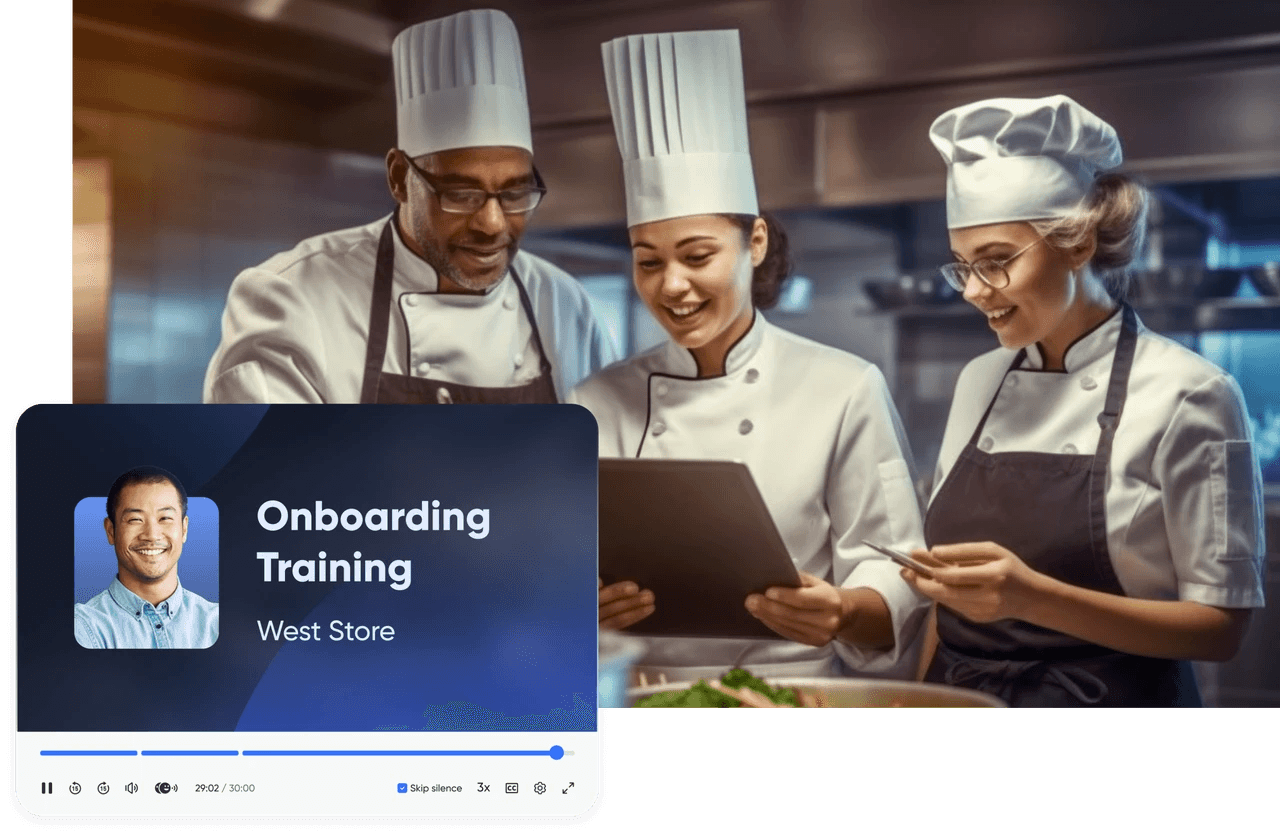 An onboarding training session