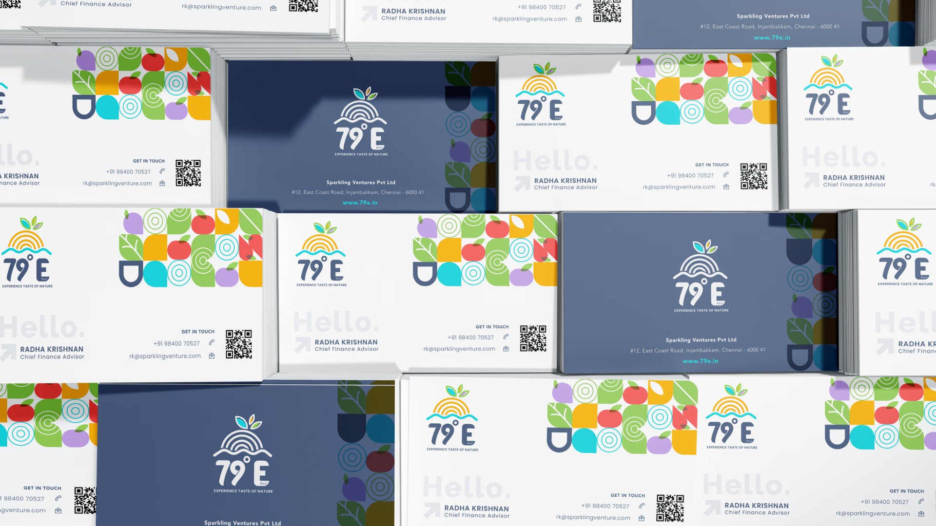 79E branded business card design — Penguincil Design