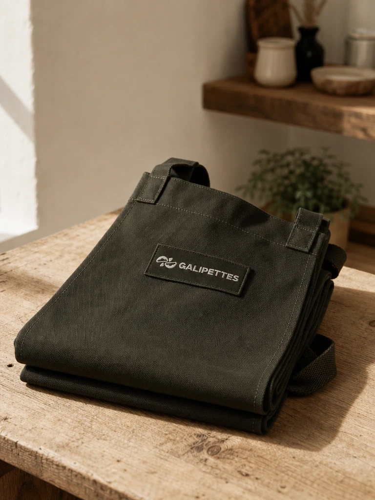 Mockup d'un tablier de cuisine logoté