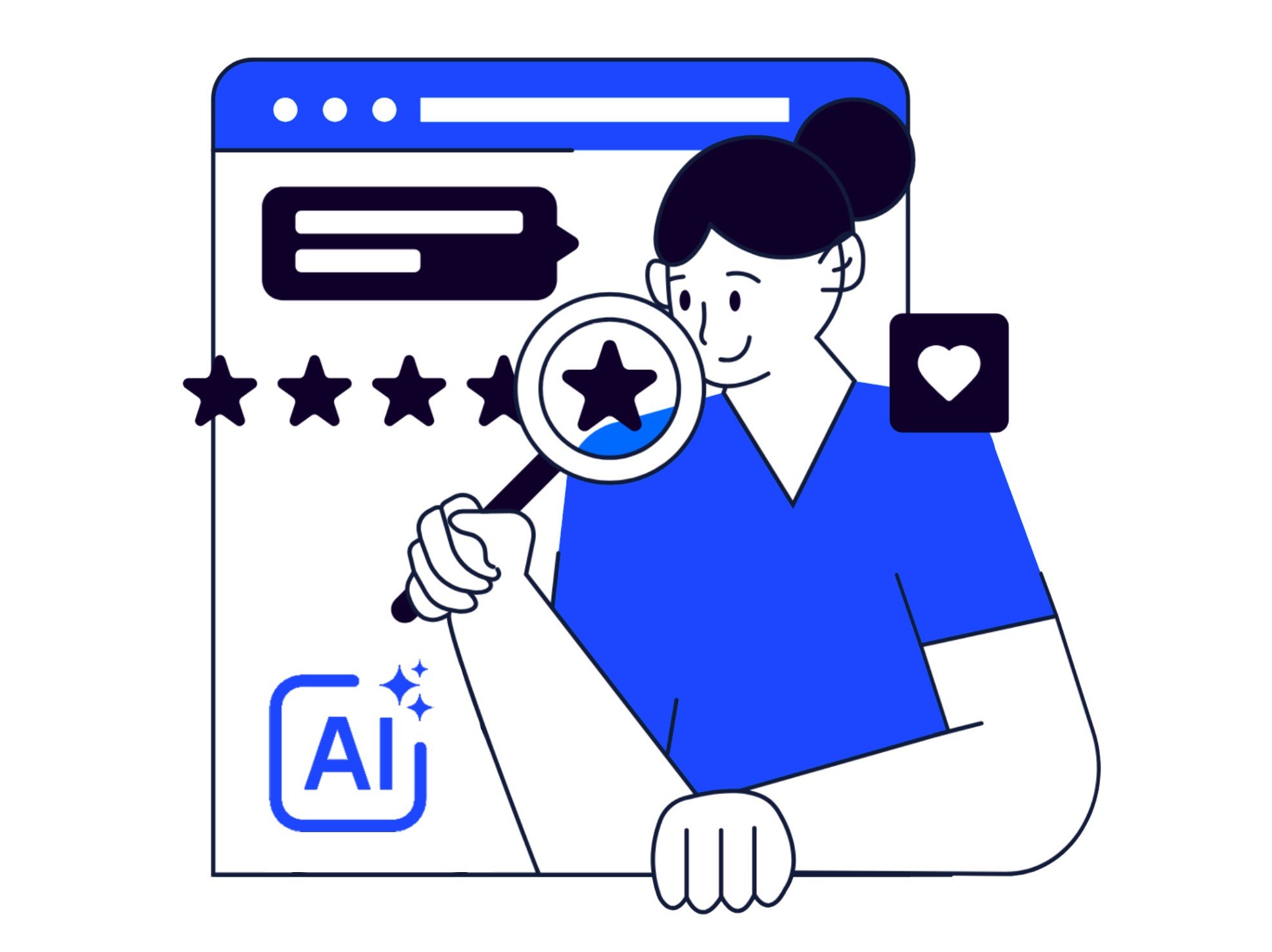 Stay always visible illustration