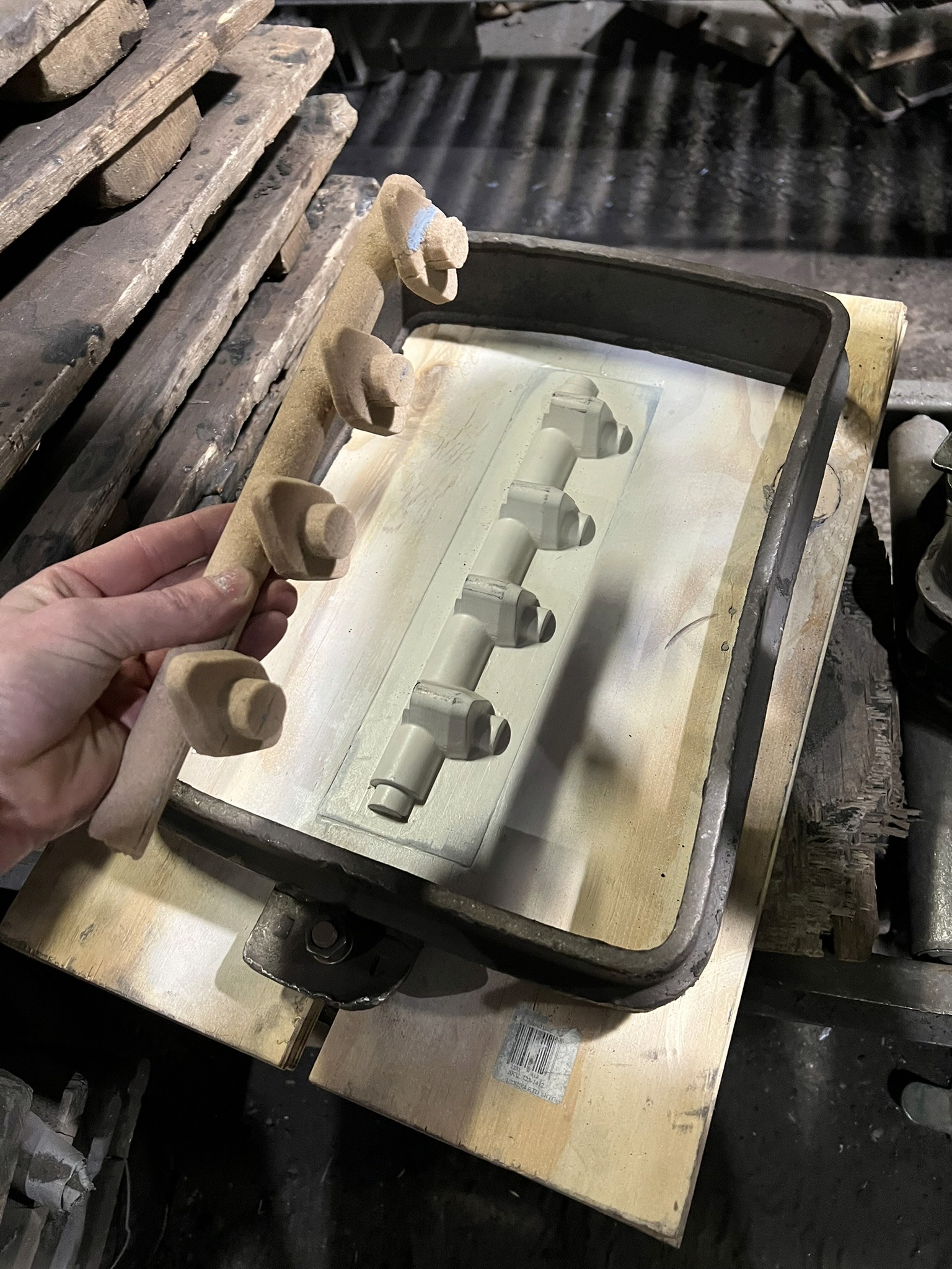 Sand casting