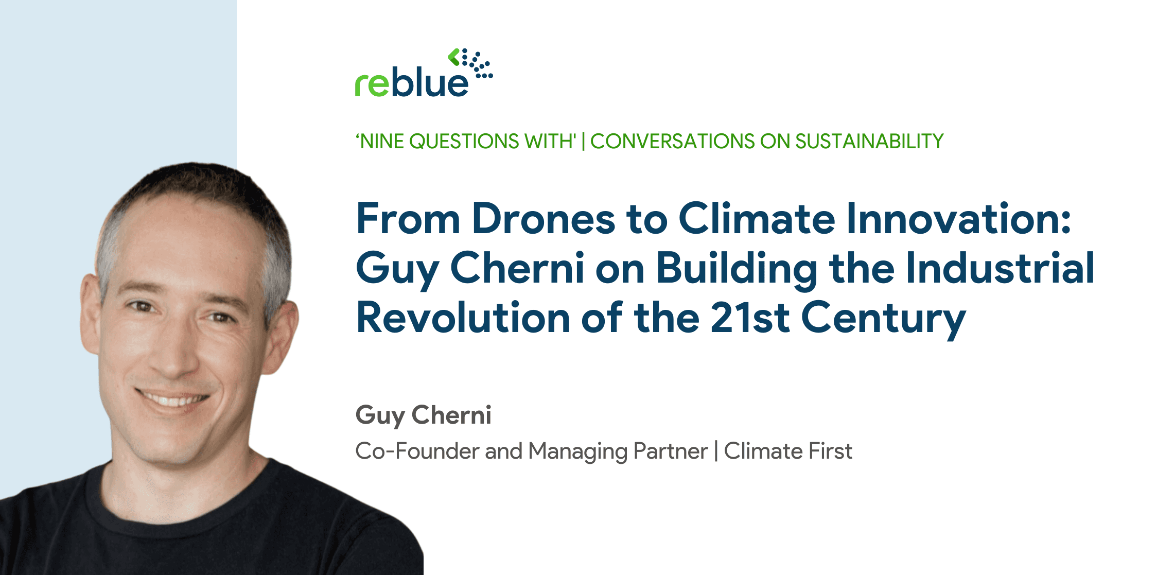 Interview Banner : Guy Cherni: Founder | Climate First 