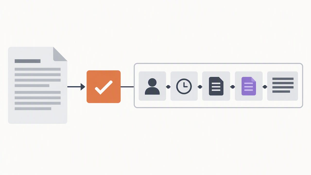 Audit record connecting review decisions and details
