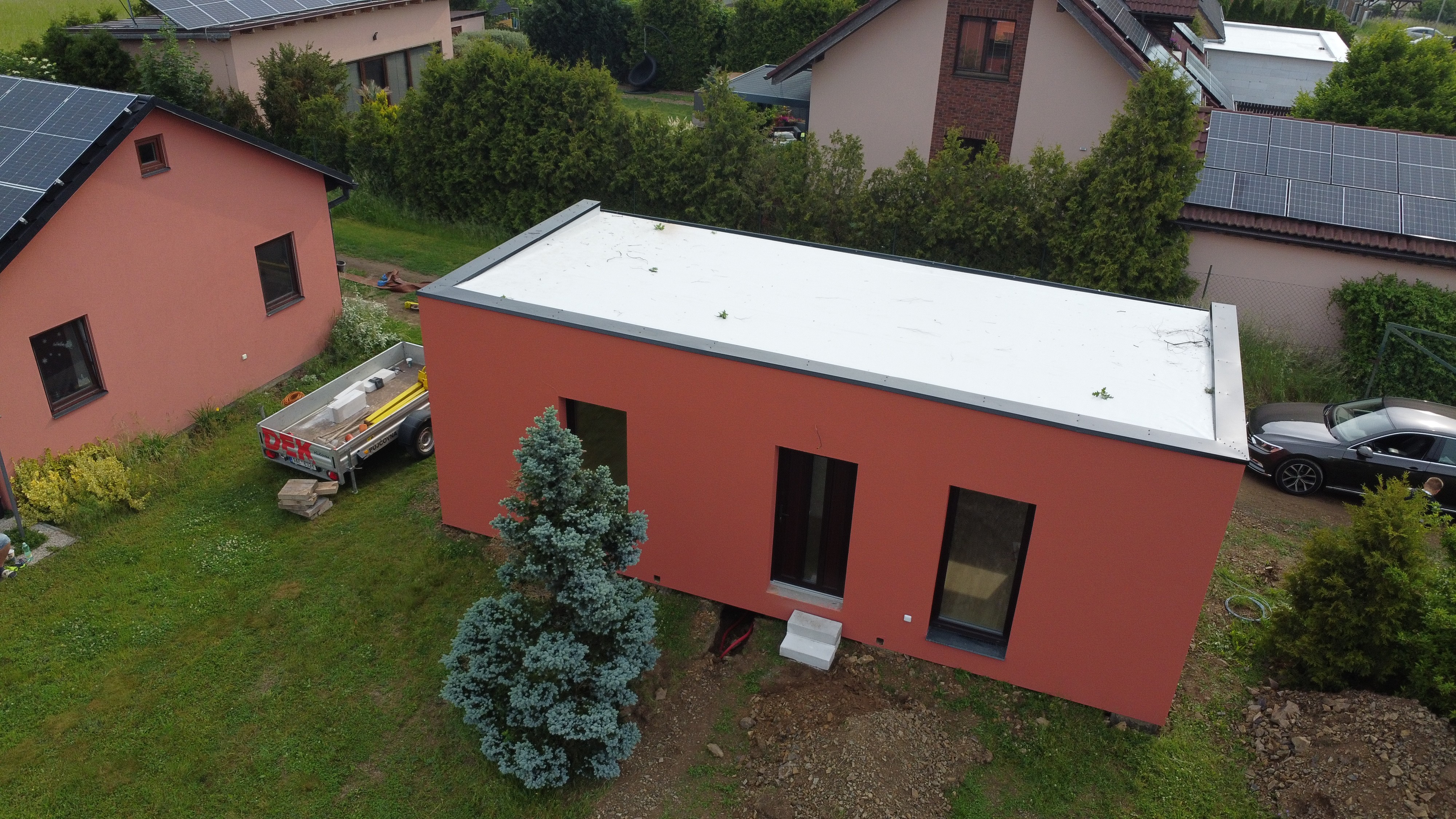 Proces montáže zděného modulového domu