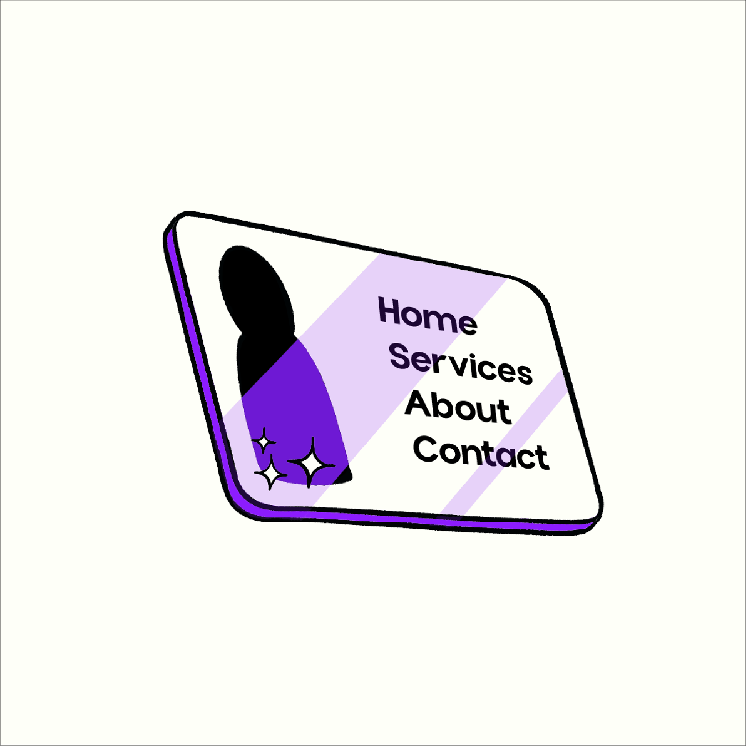 click2grow website service illustration of id card