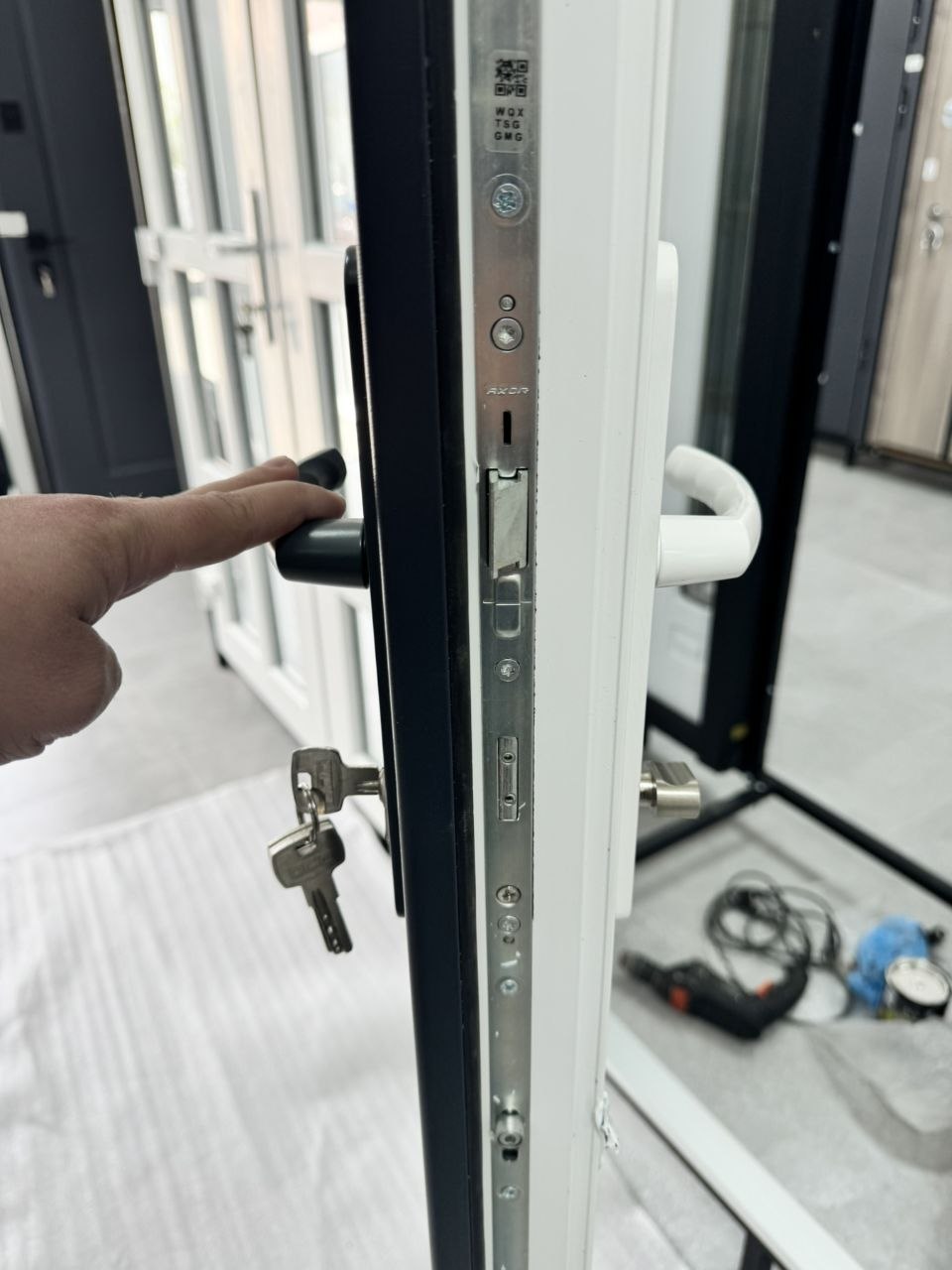 person making a contactless payment with a card