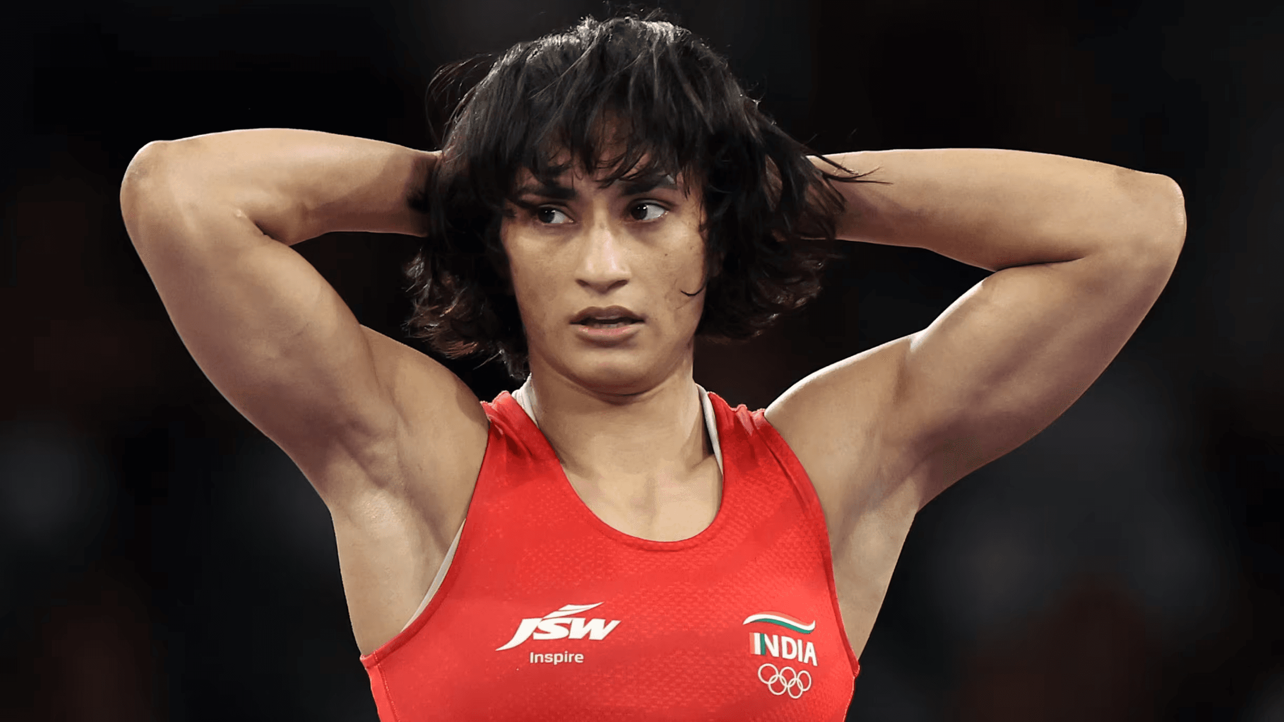 Vinesh Phogat,  Credits: Olympics.com; Getty Images  