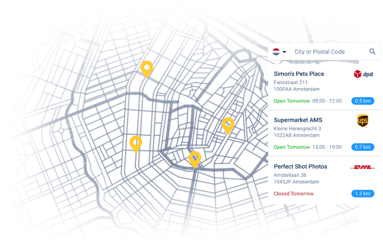 Service Points in Europe