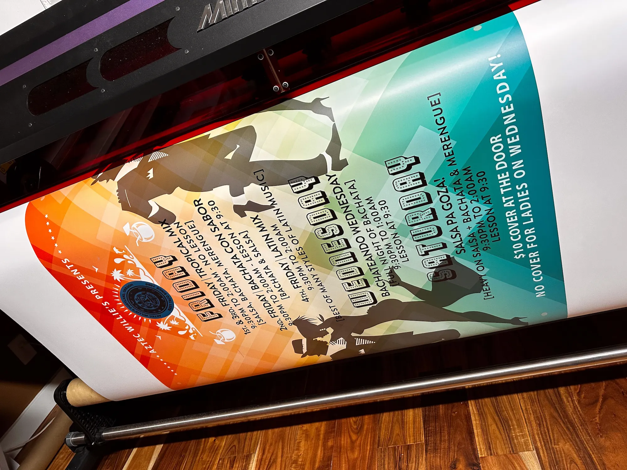 UV-printed promotional panel produced by Full Kolor