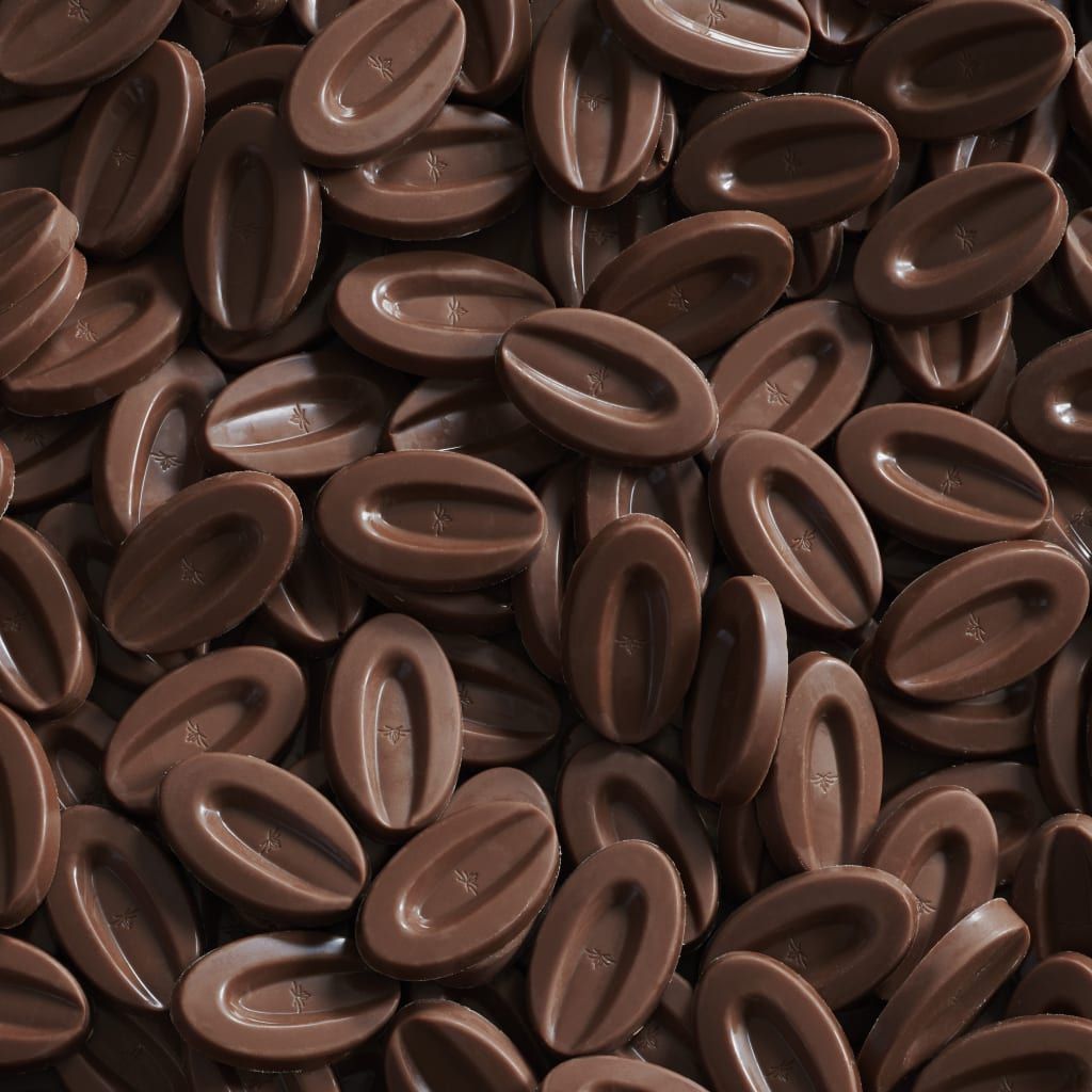 a close up of a piece of food on a table