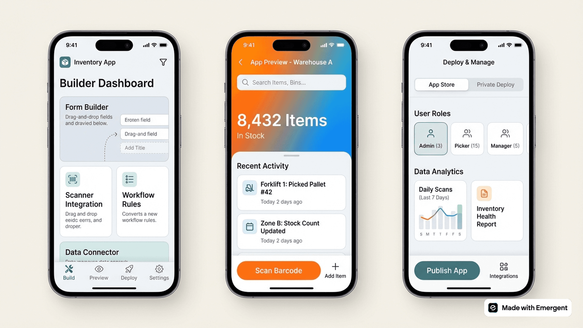 Warehouse Inventory App Made With Emergent