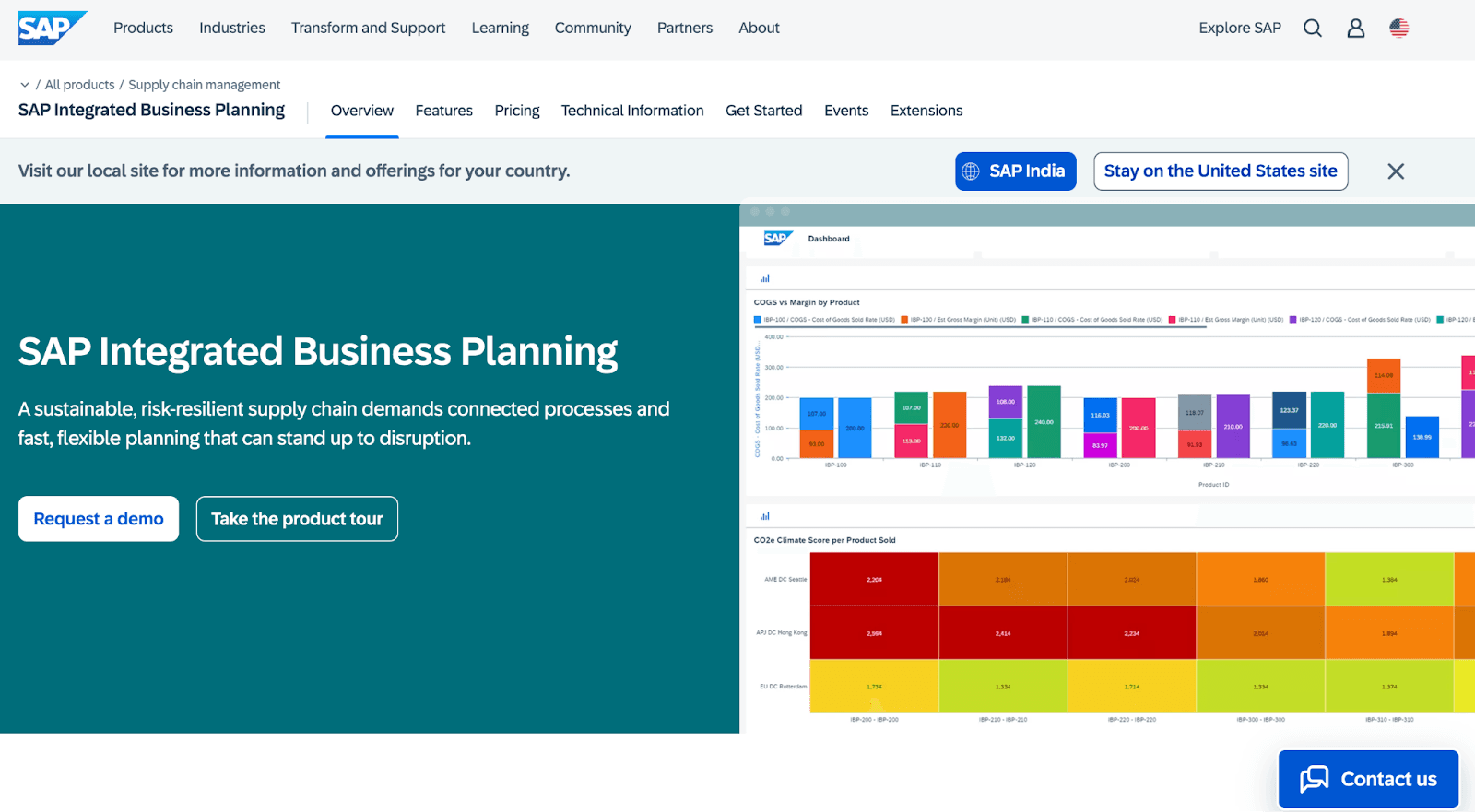 SAP homepage
