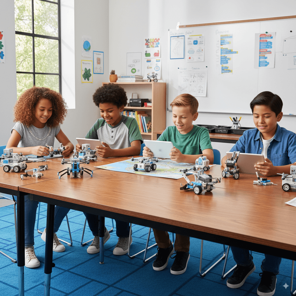 Robotics education workshops in Qatar