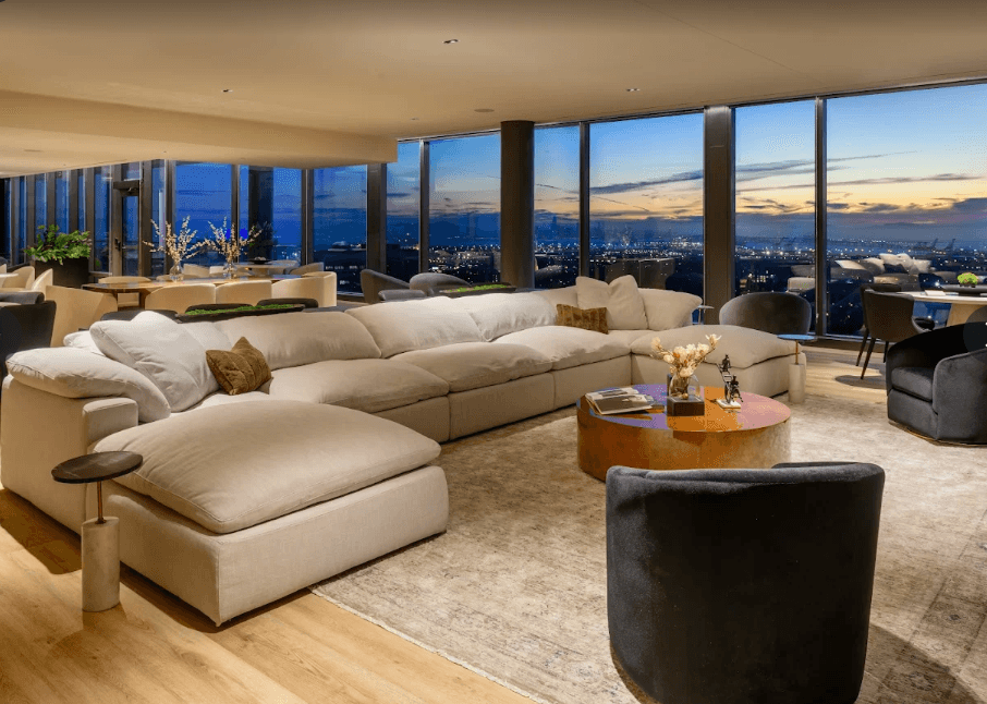 Athlete winning a race