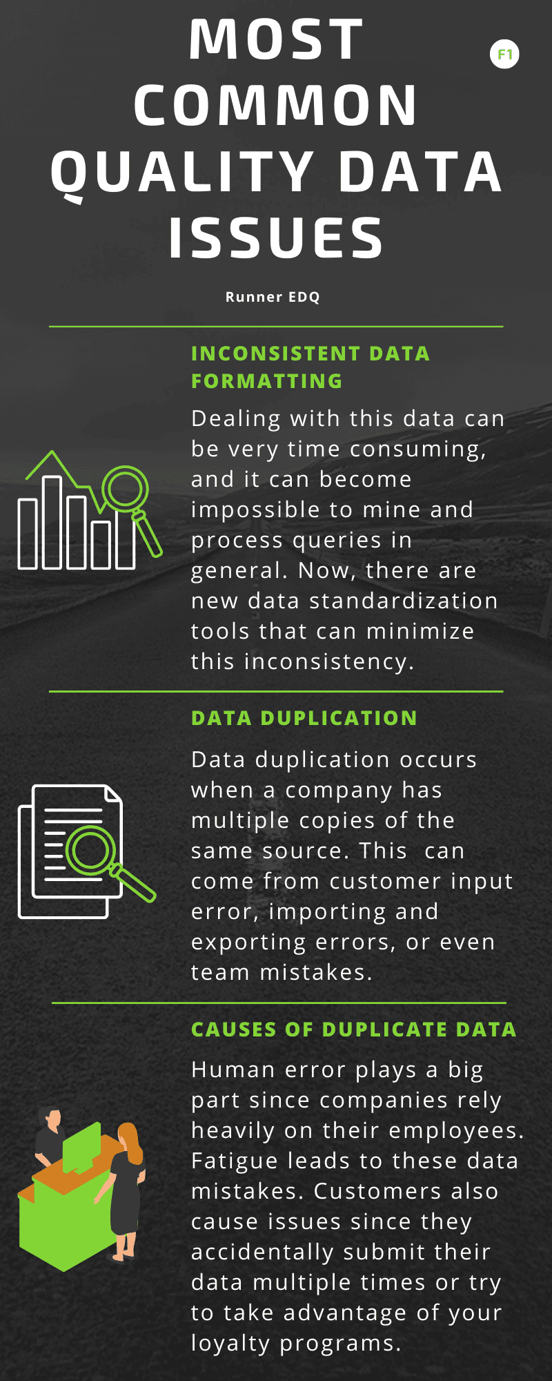 Frequent Problems With Data Formatting And Duplication Infographic