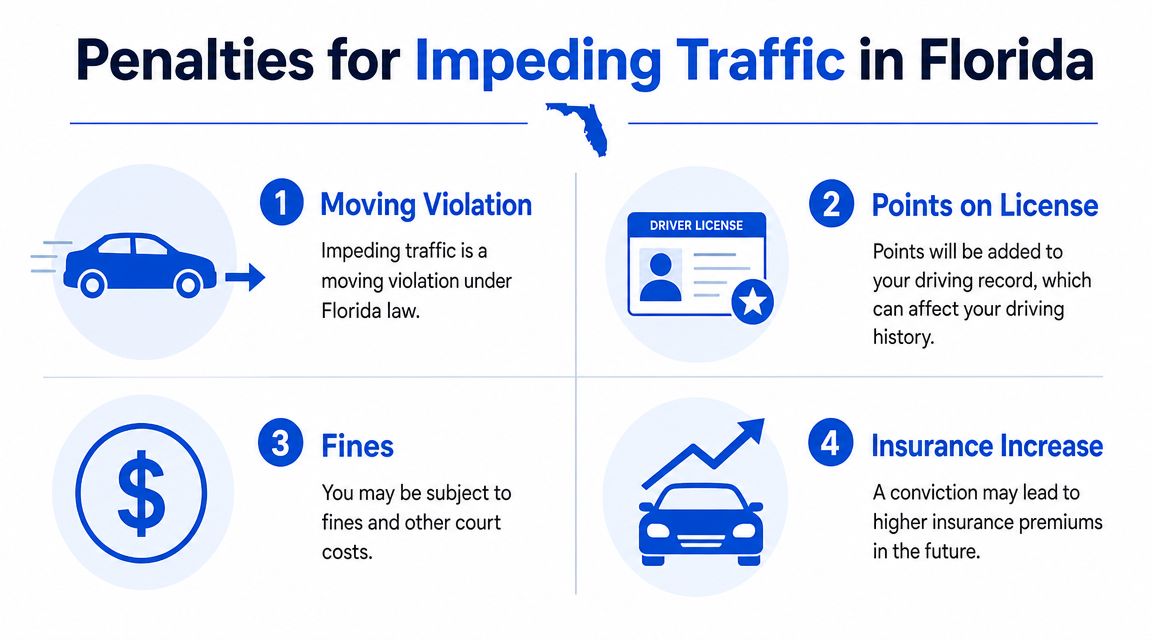 What Are the Penalties for Impeding Traffic in Florida?