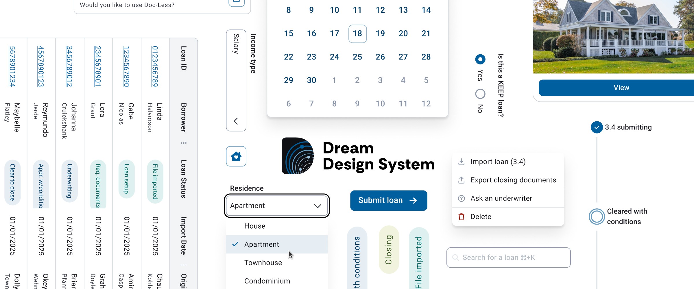 a collage of ui elements including buttons and input fields
