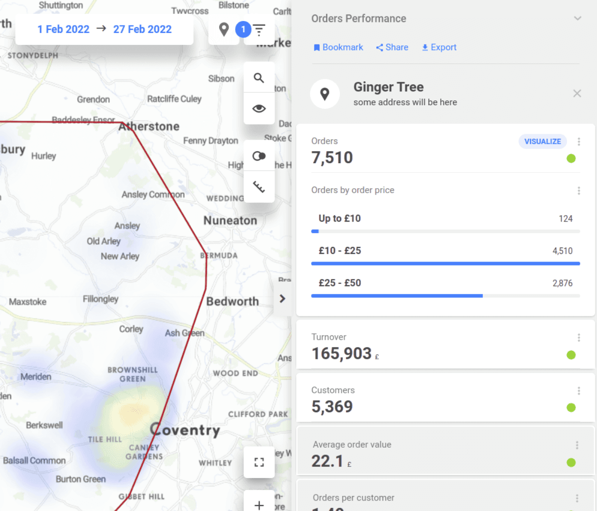 Delivery routes optimization using location intelligence