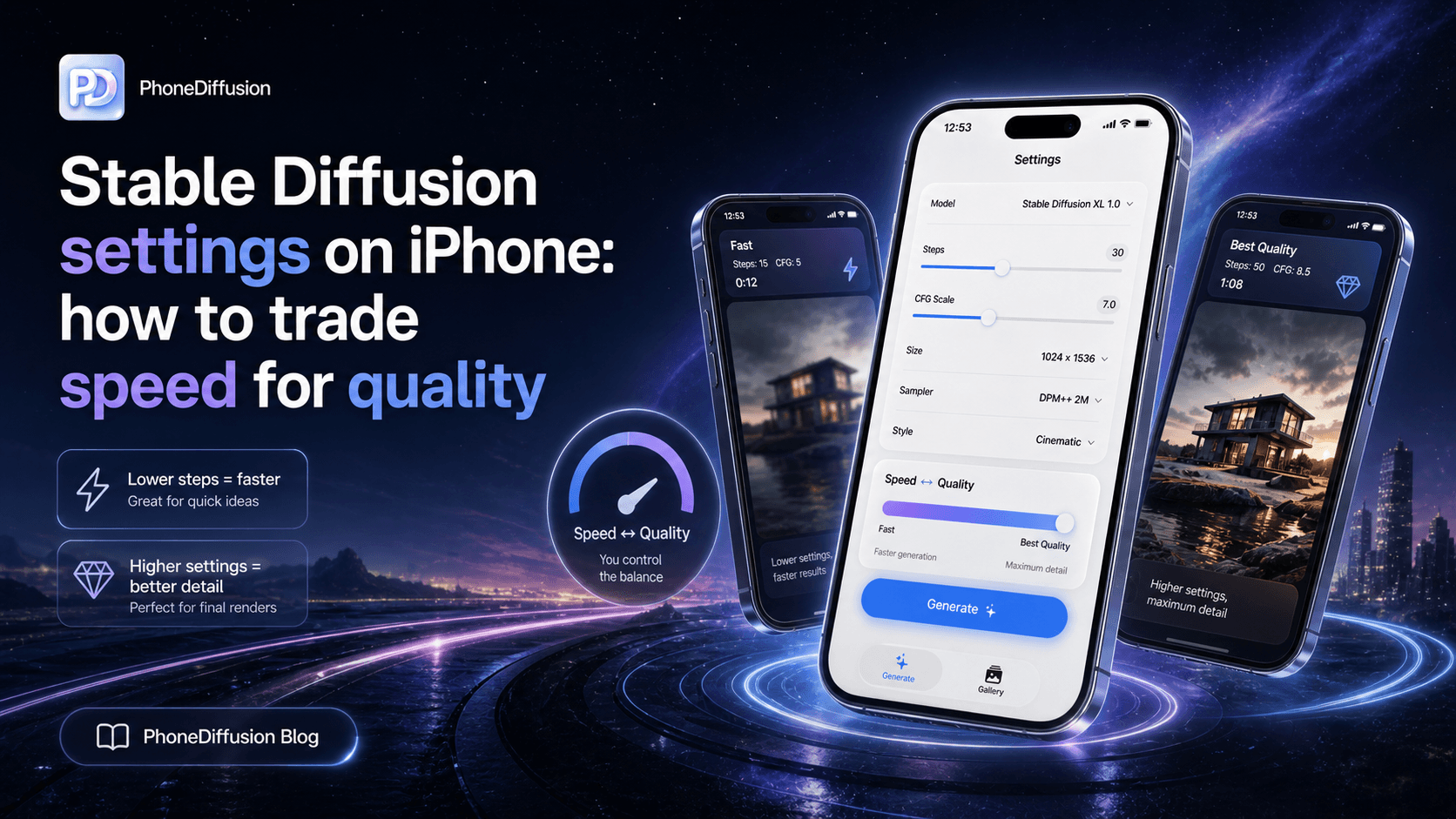 Stable Diffusion Settings on iPhone: How to Trade Speed for Quality