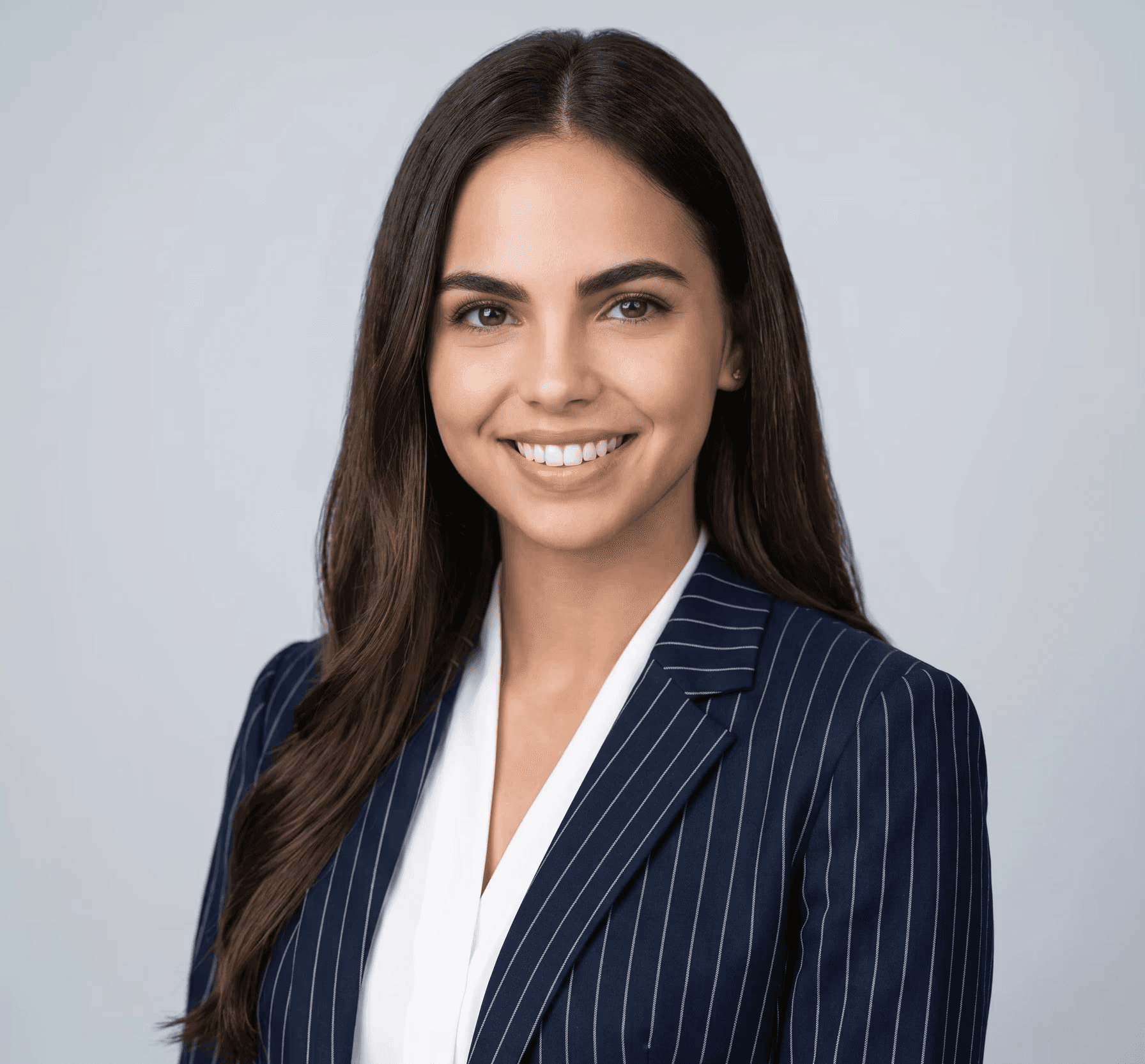 Young woman smiling in an office