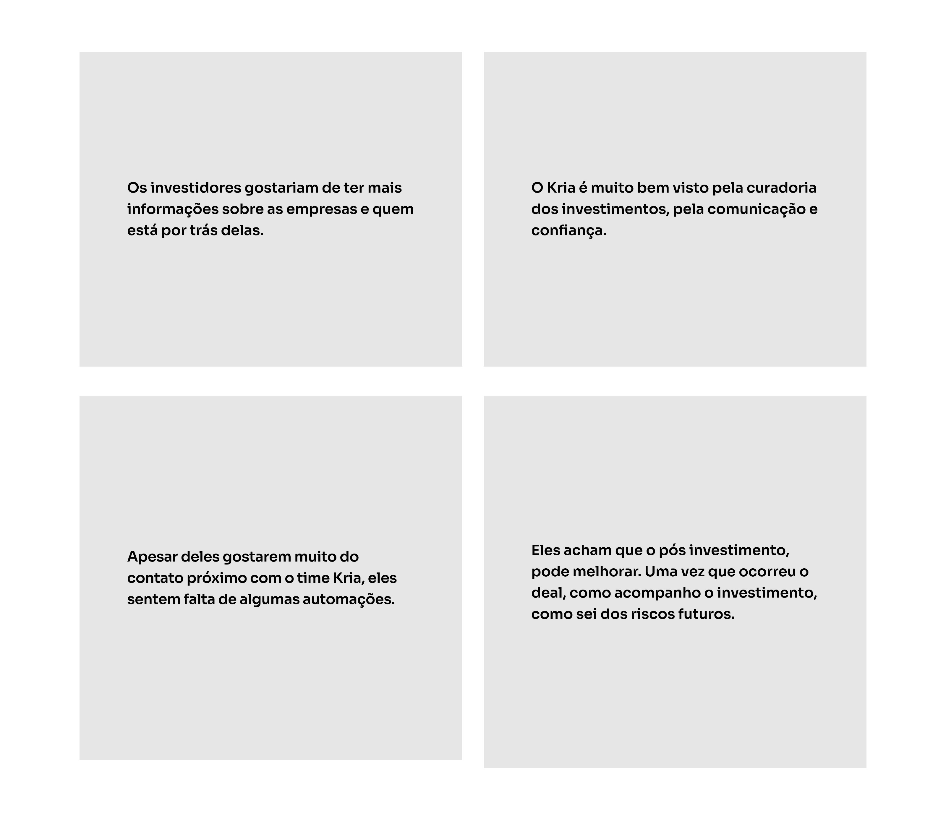 Entrevista - Alguns pontos de melhorias