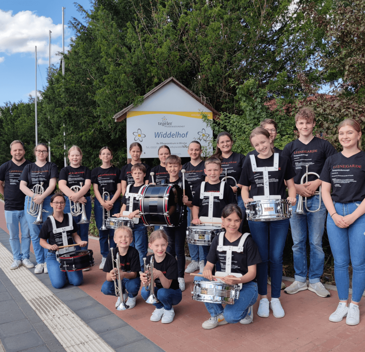 Ein Gruppenfoto der (K)Leinegarde