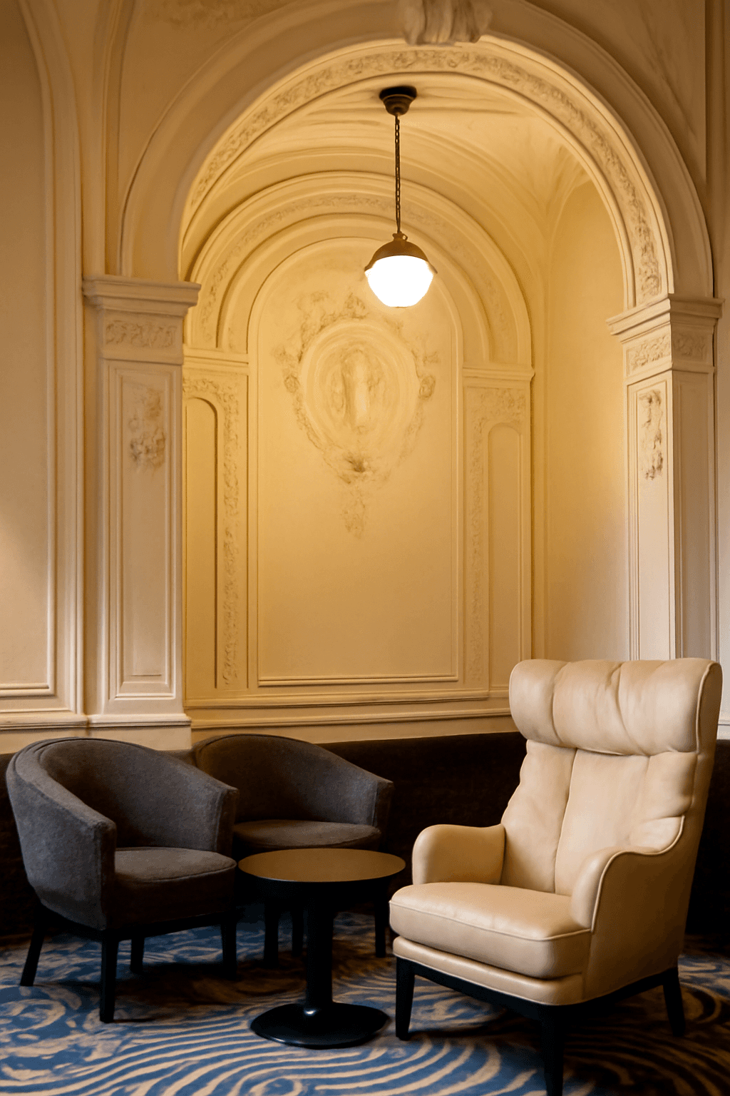 white chair near white wall