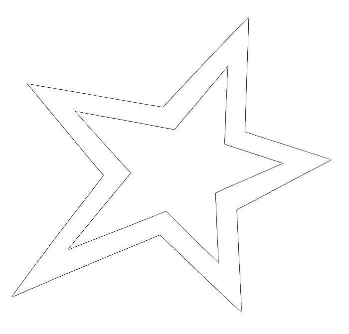 A white square displayed against a solid black background, emphasizing the simplicity of the design.