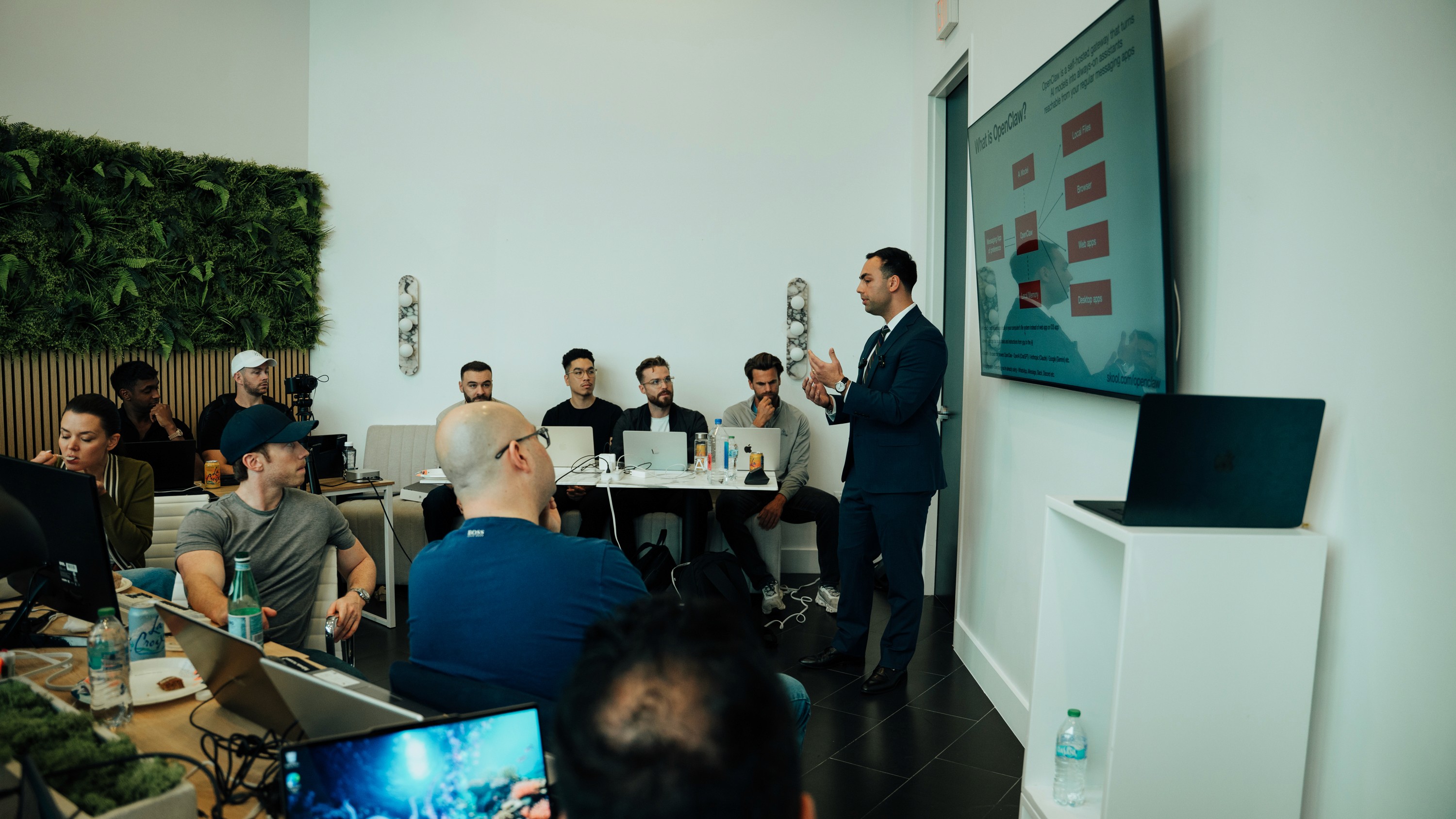 Michelangelo Mignone leading an Agentic Accelerator workshop