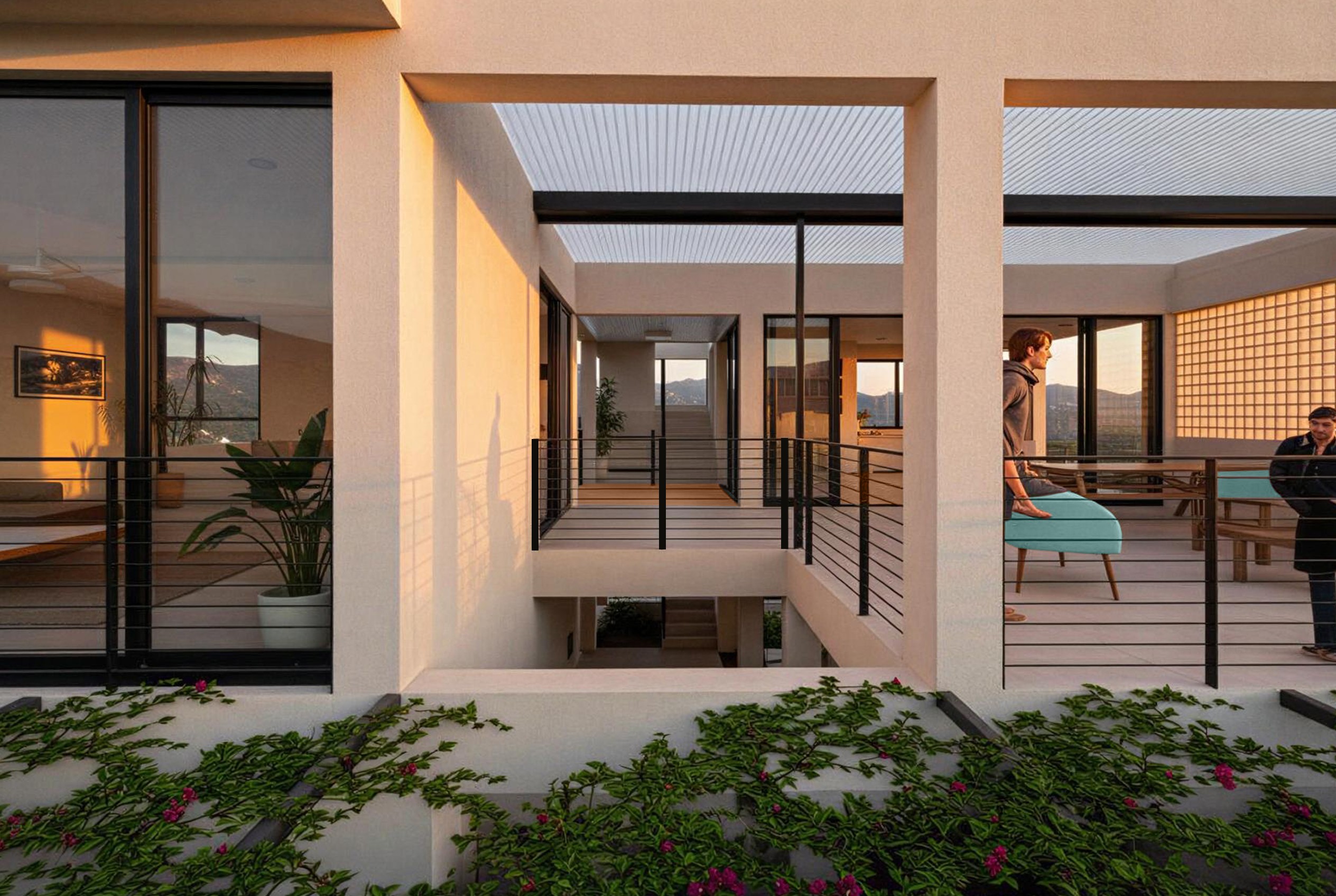 Casa "Mirador" Front Entrance Render